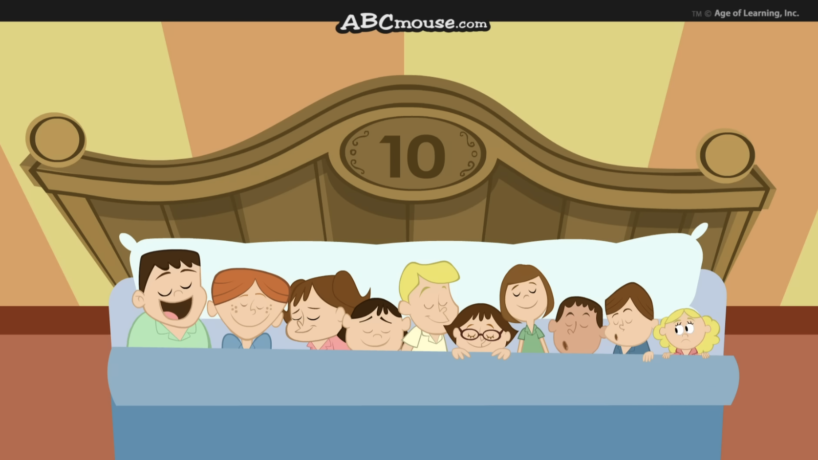 Ten in the bed subtraction song from ABCmouse.com. 